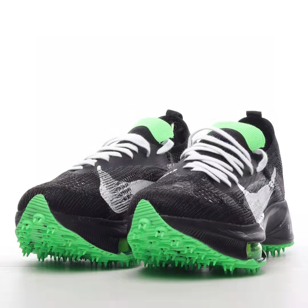 Nike Air Zoom Tempo NEXT Black White Green Shoes